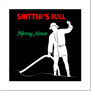 Shitter's Full Cousin Eddie Merry Christmas Vacation T-Shirt Posters and Art